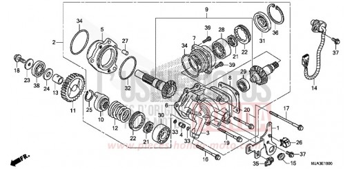 CARTER D'ENGRENAGE VT750CSD de 2013